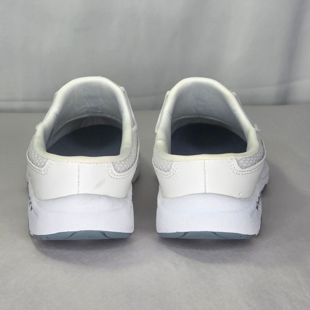 Easy Spirit Women's Traveltime Slip-On Mule Walking Sneakers - White/Light Blu - Picture 4 of 7